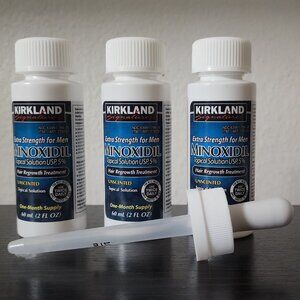 Kirkland Minoxidil 5% Hair Regrowth Solution Extra Strength Men 3 Month Supply